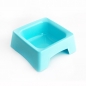 코코 사각 반려견 식기 1구(스카이) (16.6cmx16.6cmx6cm)