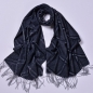 라베르 체크 숄 머플러(블랙)