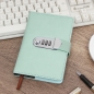 레더 비밀번호 다이어리형 수첩(민트)