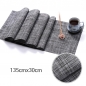 모던 논슬립 롱 테이블 러너(135cmx30cm) (그레이)