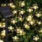 [도토로] 태양광 LED 100구 플라워 가랜드 전구(10m) (웜색)