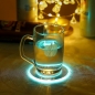 홈파티 원형 LED 컵받침(10x10cm) (컬러)