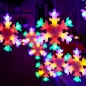 [은하수] 120구 투명선 LED 눈결정 컬러 지니전구(2.7m) (전원잭포함) (연결가능)