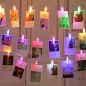 40구 LED 클립 집게 전구(6m) (컬러) (점멸)