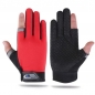 메쉬 남성 2컷 스포츠 장갑(레드)