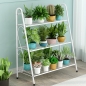 사다리형 화분진열대 (화이트)