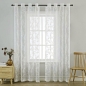 로망띠끄 화이트 레이스 커튼(145cmx150cm) (아일릿)