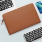 라이크 노트북 가죽 슬리브 파우치(14/15.4형) (브라운)  