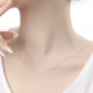 [비쥬홀릭] 실버925 은도금 심플 레이어드 목걸이(쇼핑백포함)